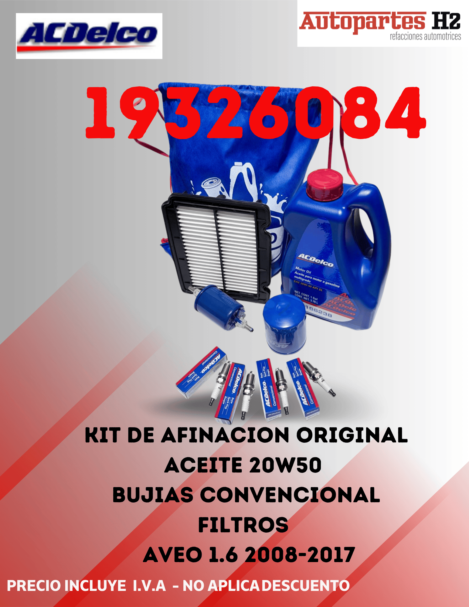 KIT AFINACION AVEO 1.6 2007-2017