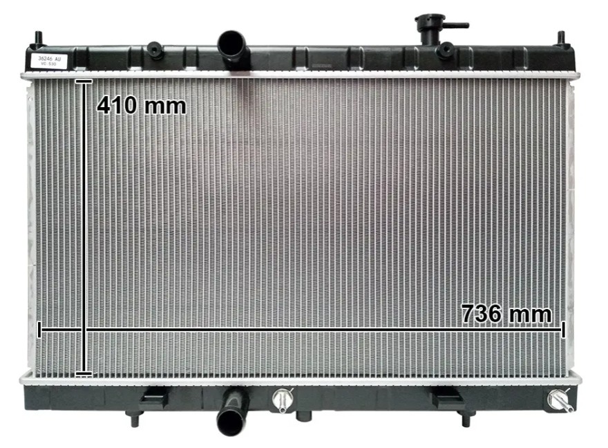 RADIADOR AGUA VERSA 1.6 2020-2025 CON/SIN AIRE TRANSMISION MANUAL SOLDADO